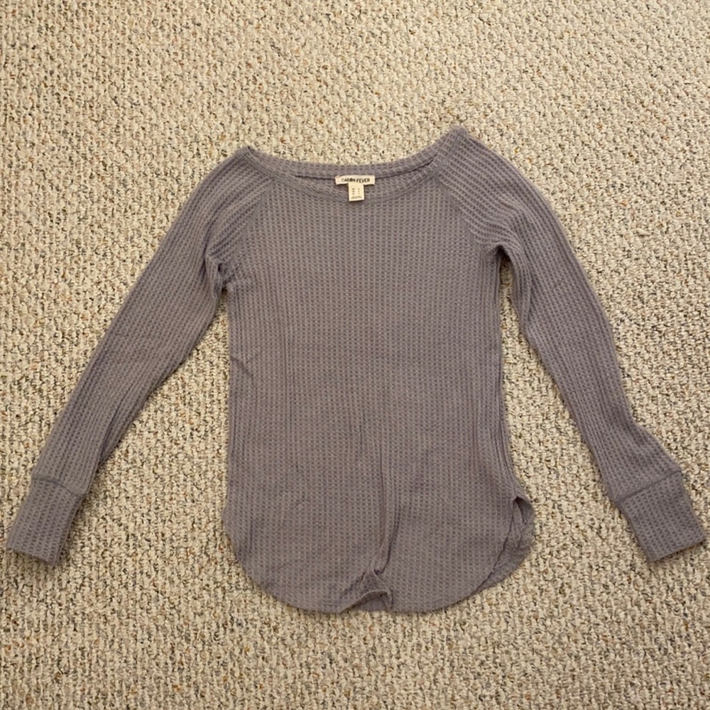 Cabin Fever, Size S, cozy waffle long sleeve